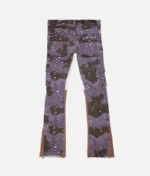 Valabasas Commander Purple Brown Stacked Jean