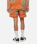 Valabasas Ghost Hands Orange Tapestry Shorts