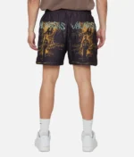 Valabasas Ghost Hands Purple Tapestry Shorts