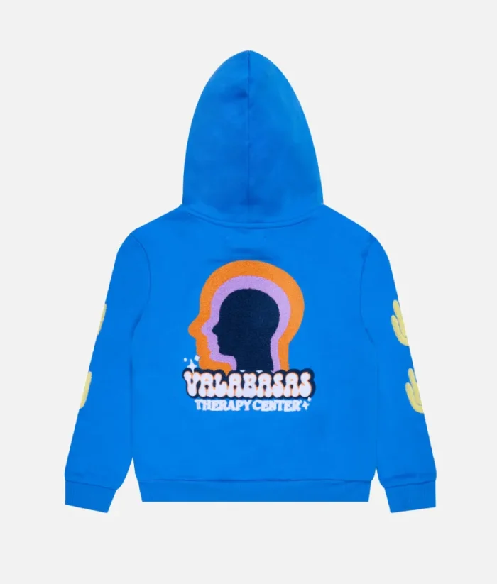 Valabasas Unity Carmine Blue Fleece Hoodie