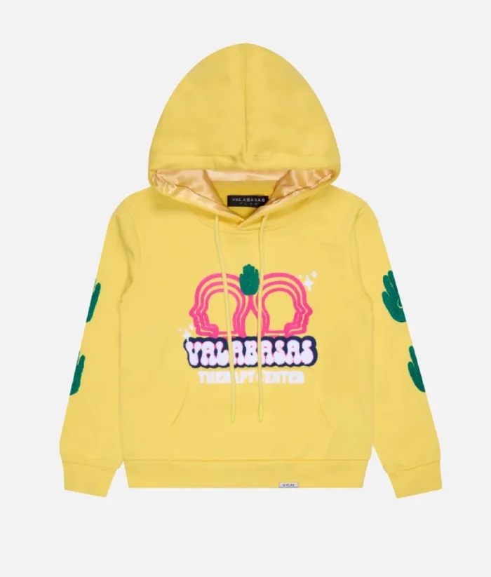 Valabasas Unity Carmine Yellow Fleece Hoodie